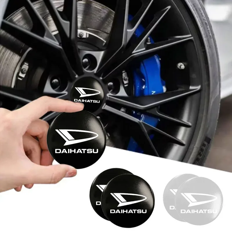 Wheel Hub Cap Rim Cover Emblem Sticker for Daihatsu Terios Sirion Mira Materia Rocky YRV Feroza Charade Decoration Accessories