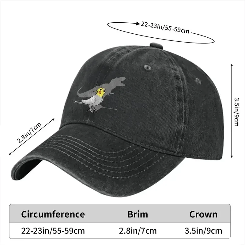 Dinosaur Shadow Baseball Caps Peaked Cap Parrot Birds Pet Sun Shade Hats For Men