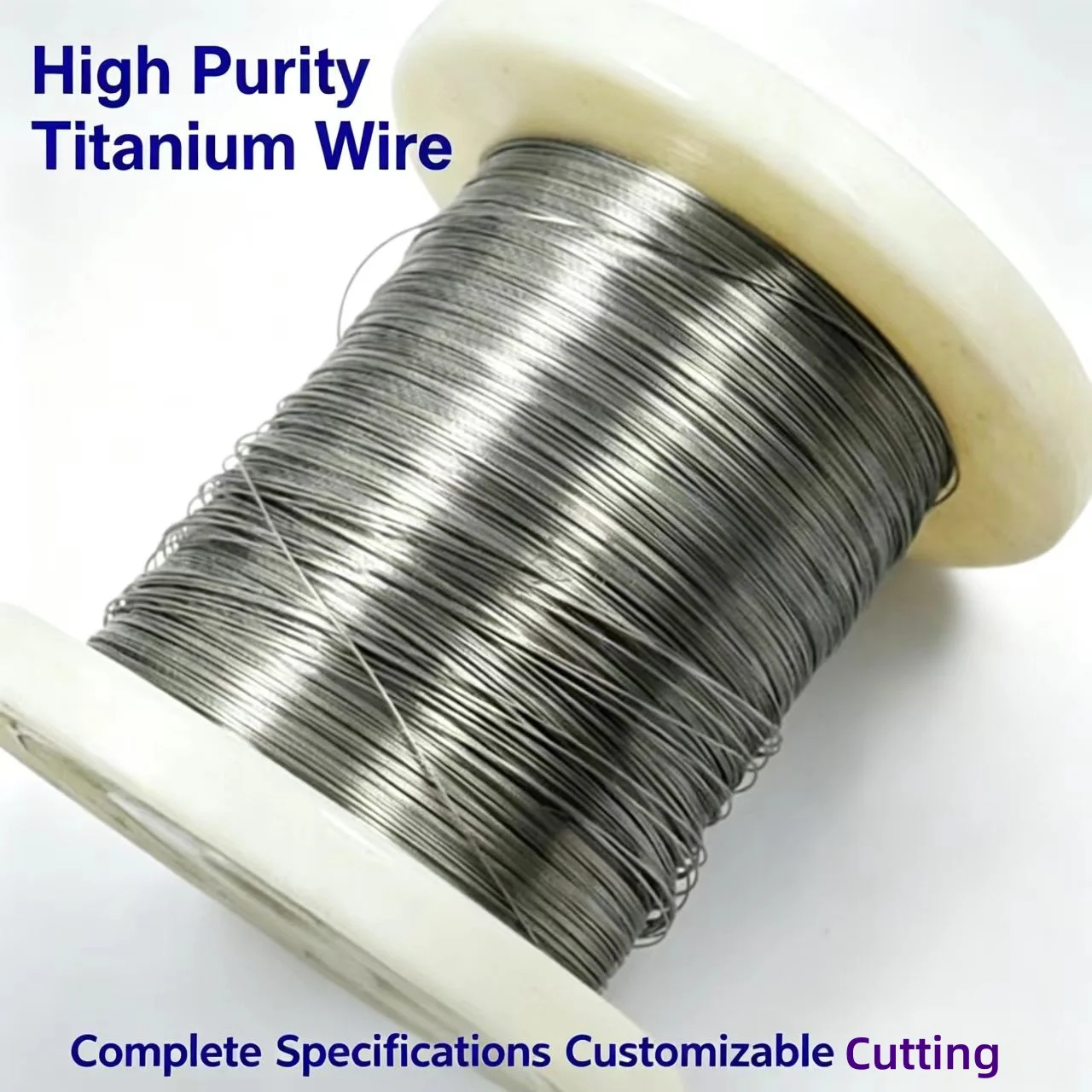 Ti99.9% High Purity Metal Wire TA1 TA2 Calibration Non-Standard Diameter (0.05mm-5mm) Length (1m) for Scientific Research