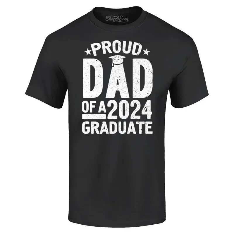 Proud Dad of a 2024 Graduate Father T-shirt Graduation Shirts