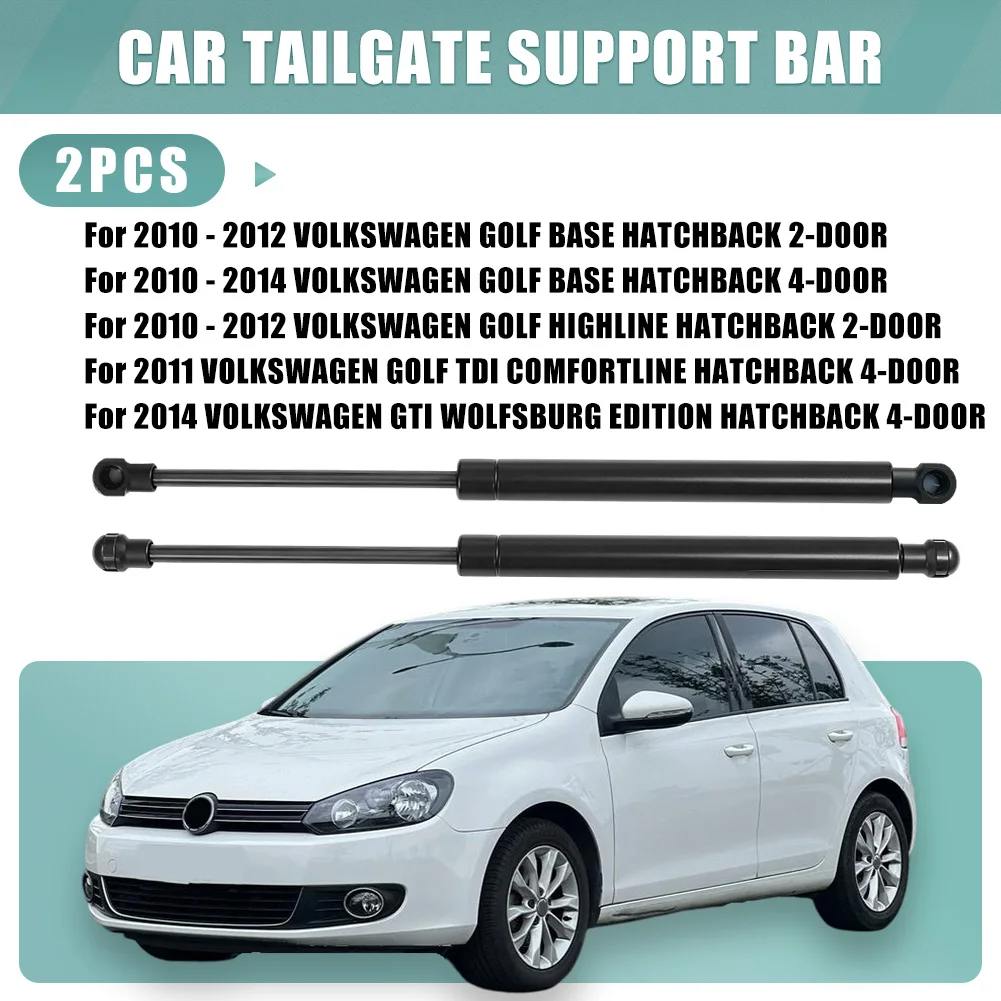 2x For Volkswagen VW Golf Mk VI 2008-2013 Rear Car Trunk Tail Gate Tailgate Boot Gas Spring Shock Lift Supports Auto Accessories