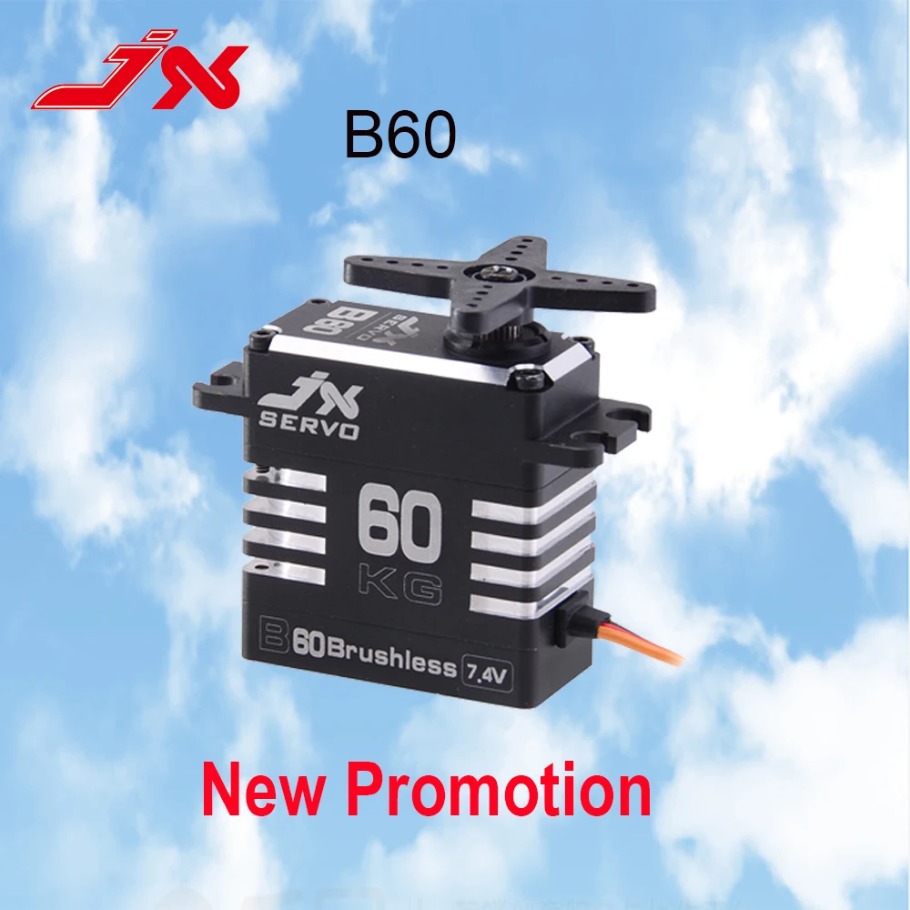 

JX B60 60KG Brushless Servo 8.4V 0.11sec Steel Gear 180 degree Aluminum For RC Model Car Truck Helicopter Robot SAVOX SB2290SG