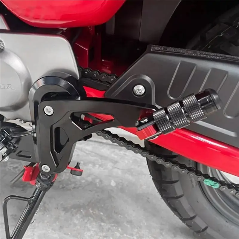 ABIB -Motorcycle Folding Rear Passenger Footpeg For Honda Monkey 125 Z125 2018-2025 Extended Larger Footrest Pedal Accessories