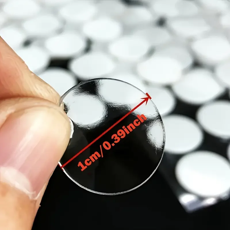 1280pcs Double -sided Glue Pads Adhesive Sticker for Blind Box Landscape Doll Foot Fixed Glue Transparent Seamless Patch