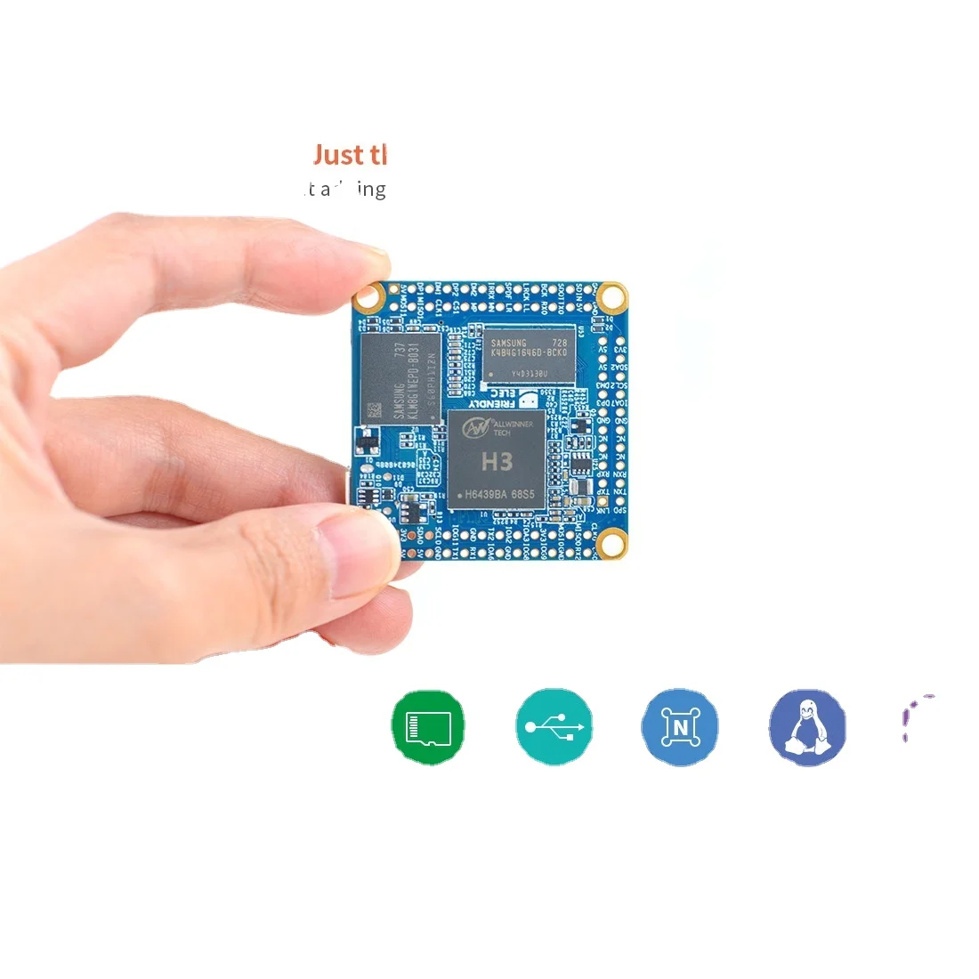 

[NanoPi NEO Core] 512M+8G Allwinner H3 Ultra Small Core Board IoT Development Board UbuntuCore