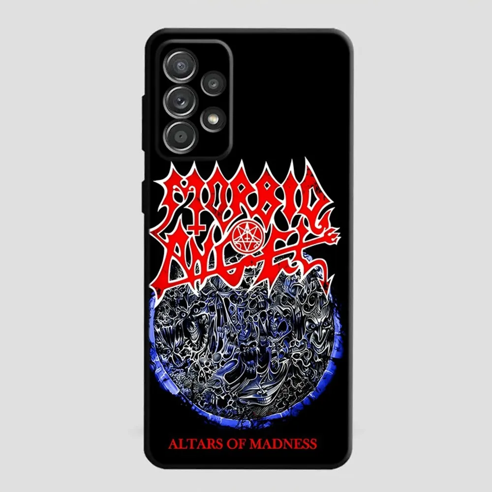 Cool Mental Rock Morbid-Angel Phone Case For Samsung S25,S24 Ultra,S20,S30 plus,S22 plus,S23,S30 ultra 5G Silicone Cover