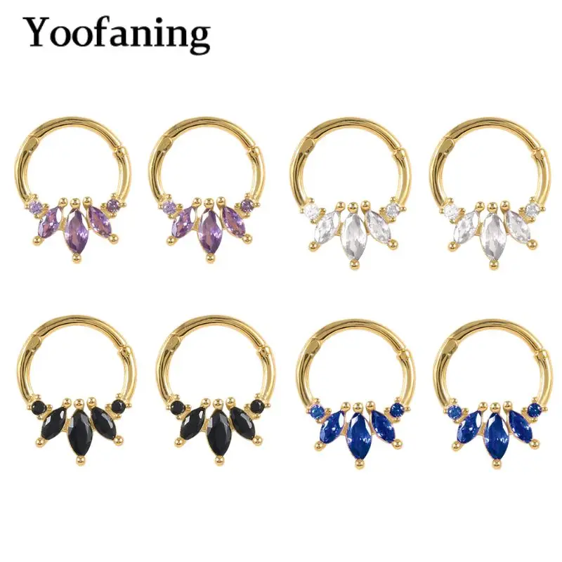 925 Sterling Silver Needle Casual Fashion Lrregular Color Multi-zircon Marquise Round Earrings Women Party Wedding Accessories