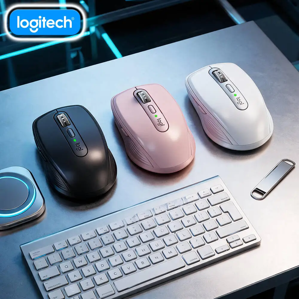 Wireless MX Anywhere 3S Mouse - 8K DPI, MagSpeed Scroll, Anti-Slip Surface, Perfect for Floral Design Creative Studio Task