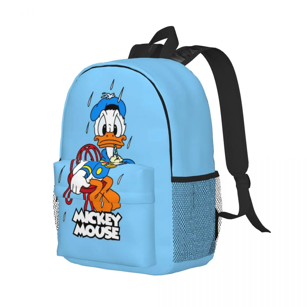 Mochila durável Donald Duck de 15 polegadas – Design leve e ergonômico para conforto e conveniência