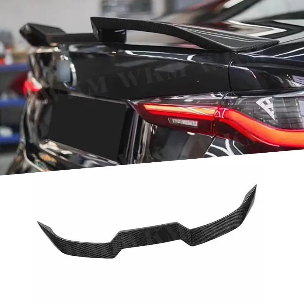 

Carbon Fiber Rear Roof Lip Spoiler Wing For BMW 3 Series G20 G28 G80 M3 Sedan 2020-2023 Car Tail Wing Decoration Strips ABS