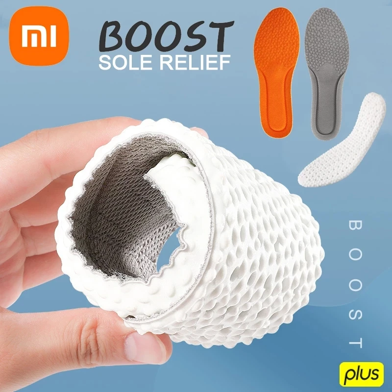 Xiaomi Home Boost insoles Stretch Breathable Deodorant Cushion Orthopedic Pad Shock Absorption Increased insole For Mijia Shoes