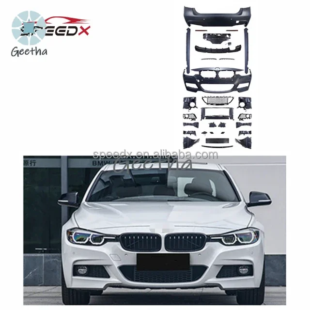 

For BMW 3 Series F30 F35 Upgrade MT Sport Style BodyKit Front Rear Bumper Kits Front Grille 13-19