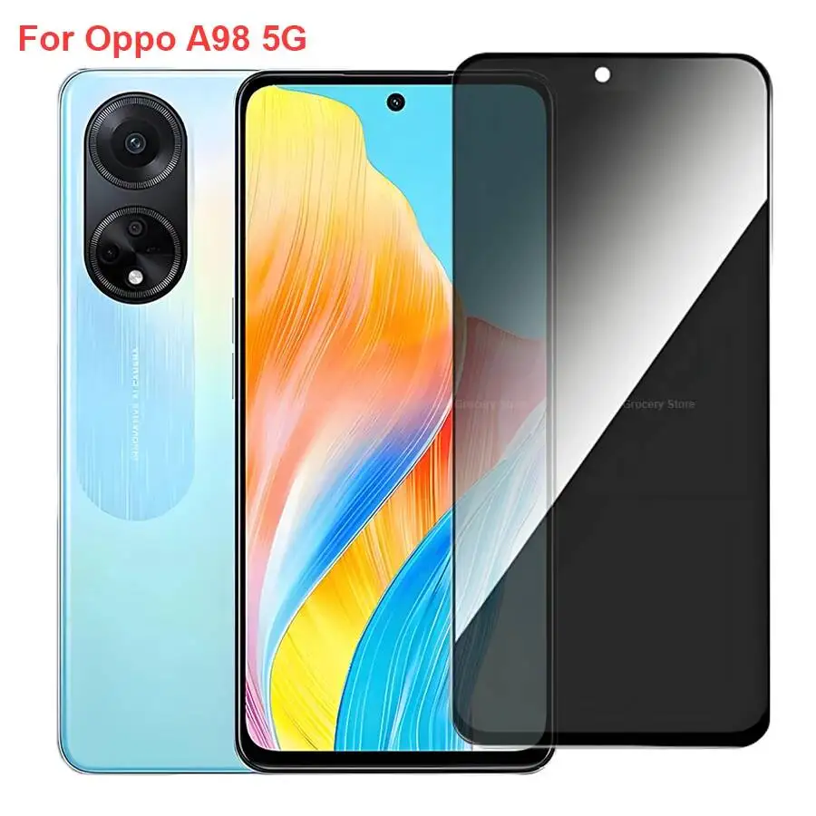

Oppo A98 CPH2529 Anti Spy Privacy Tempered Glass Protector Compatible For Oppoa98 5G Full Cover Screen Phone Film