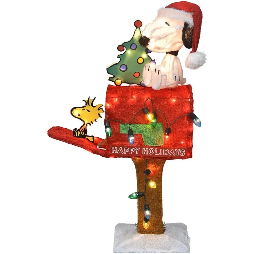 

Snoopy 3D LED Christmas Yard Decoration, 32 Inch, Indoor & Outdoor, Lighted with Mailbox