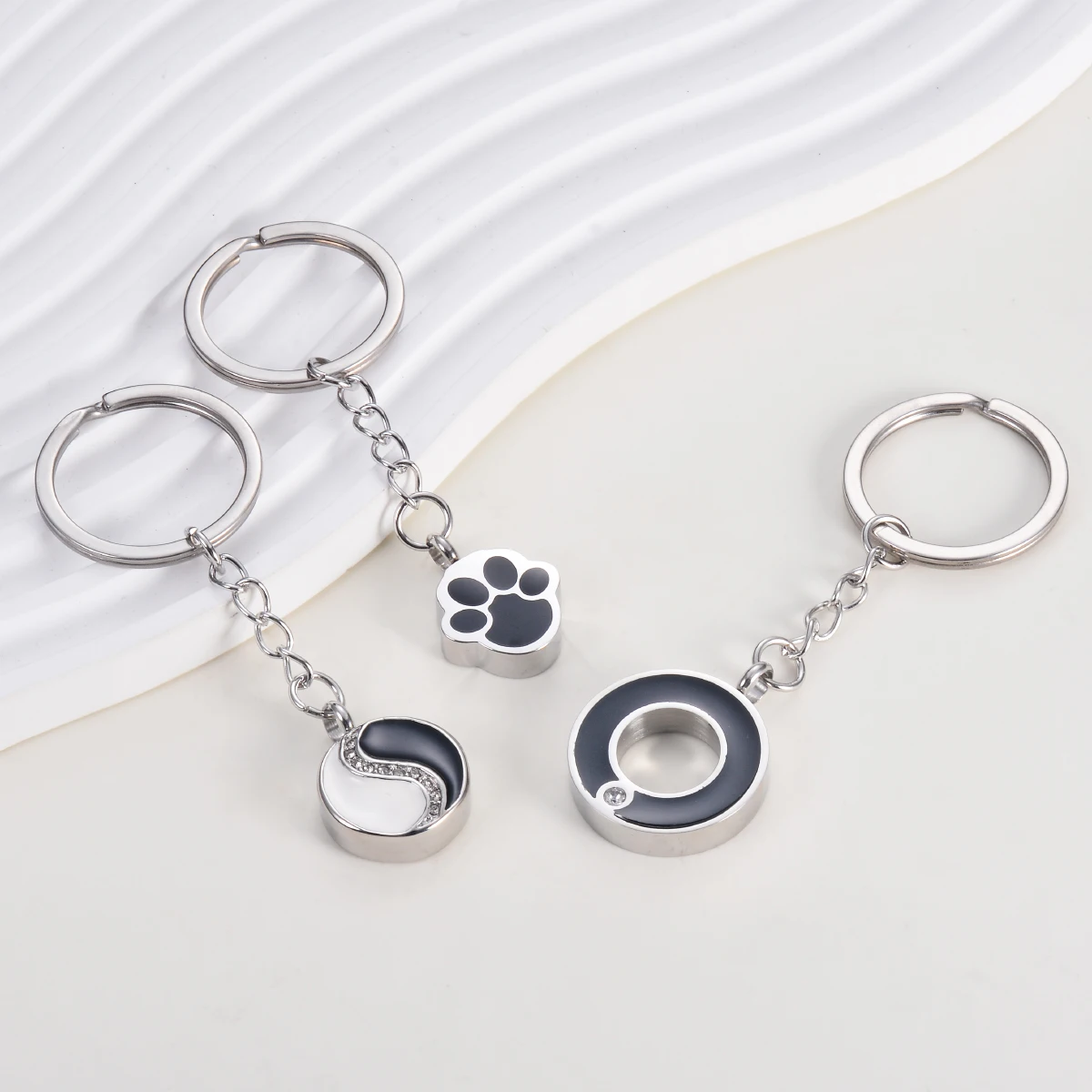 قلادة تذكارية من الفولاذ المقاوم للصدأ ، تذكار حرق الجثث للرماد ، سلسلة مفاتيح جرة ، مجوهرات مقاومة للماء ، قطة حيوان أليف ومخلب كلب ، بيع بالجملة #4