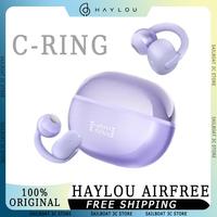 HAYLOU Airfree Small C-ring Wireless Earphone AI Noise Reduction Stereo Sound Low Latency Bluetooth 5.4 Custom Gaming Earphones