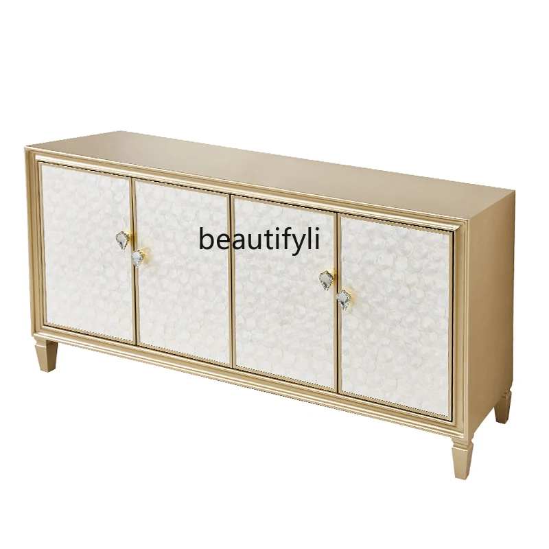 

Nordic Light Luxury Living Room Sideboard Multi-Functional Storage Hall Cabinet Modern Decoration Entrance Cabinet