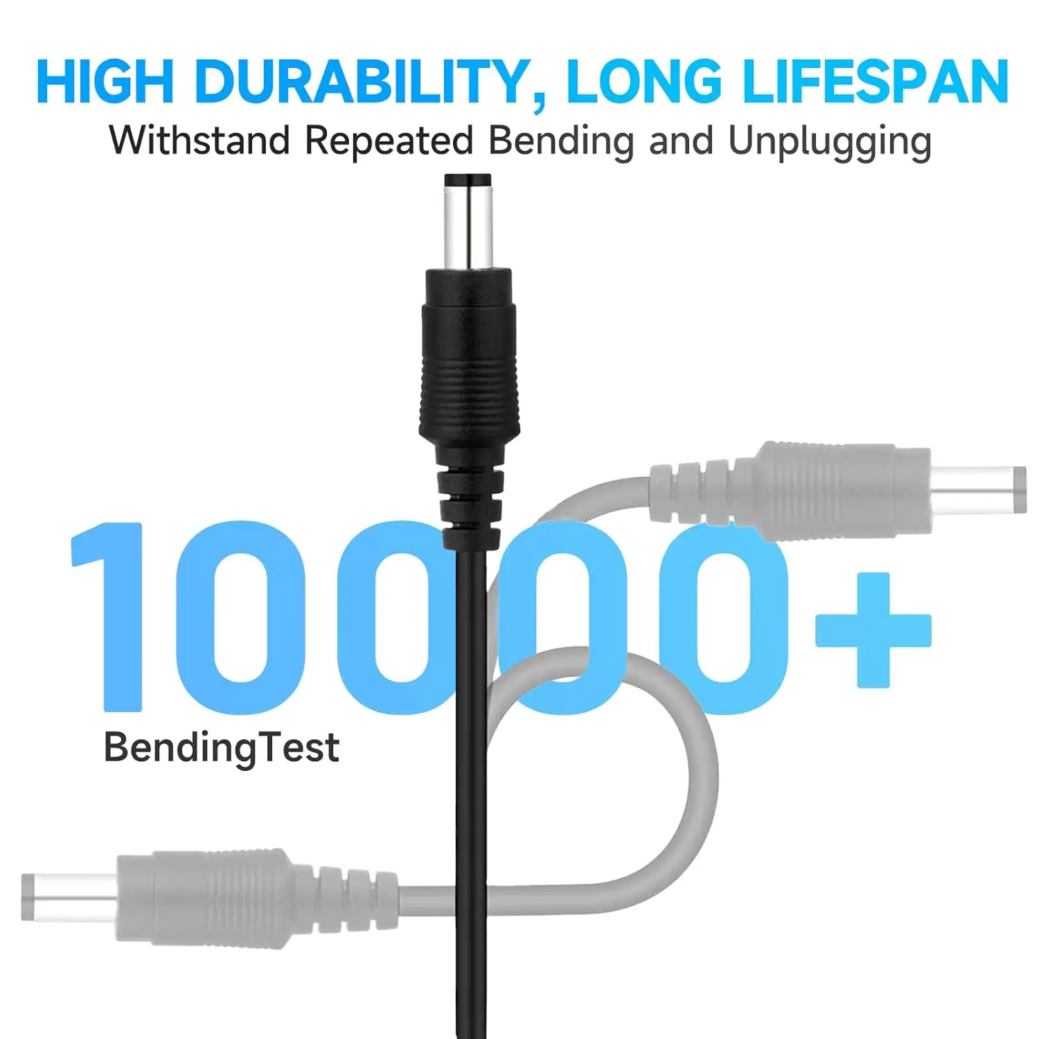 Uvusee 15 متر 50FT 2.1x5.5 مللي متر تيار مستمر 12 فولت كابل تمديد الطاقة للصوت كاميرات الأمن كاميرا Ip Dvr مستقل Led قطاع ضوء