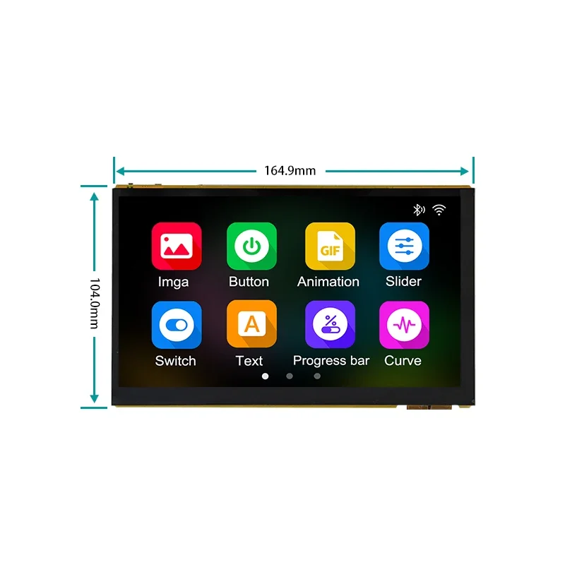 7 polegadas-LCD-Altoparlante ESP32P4 32M PSRAM 16M FLASH MIPI 1024*600 DSI MIPI Display Tela de toque capacitiva integrada ESP32-C6