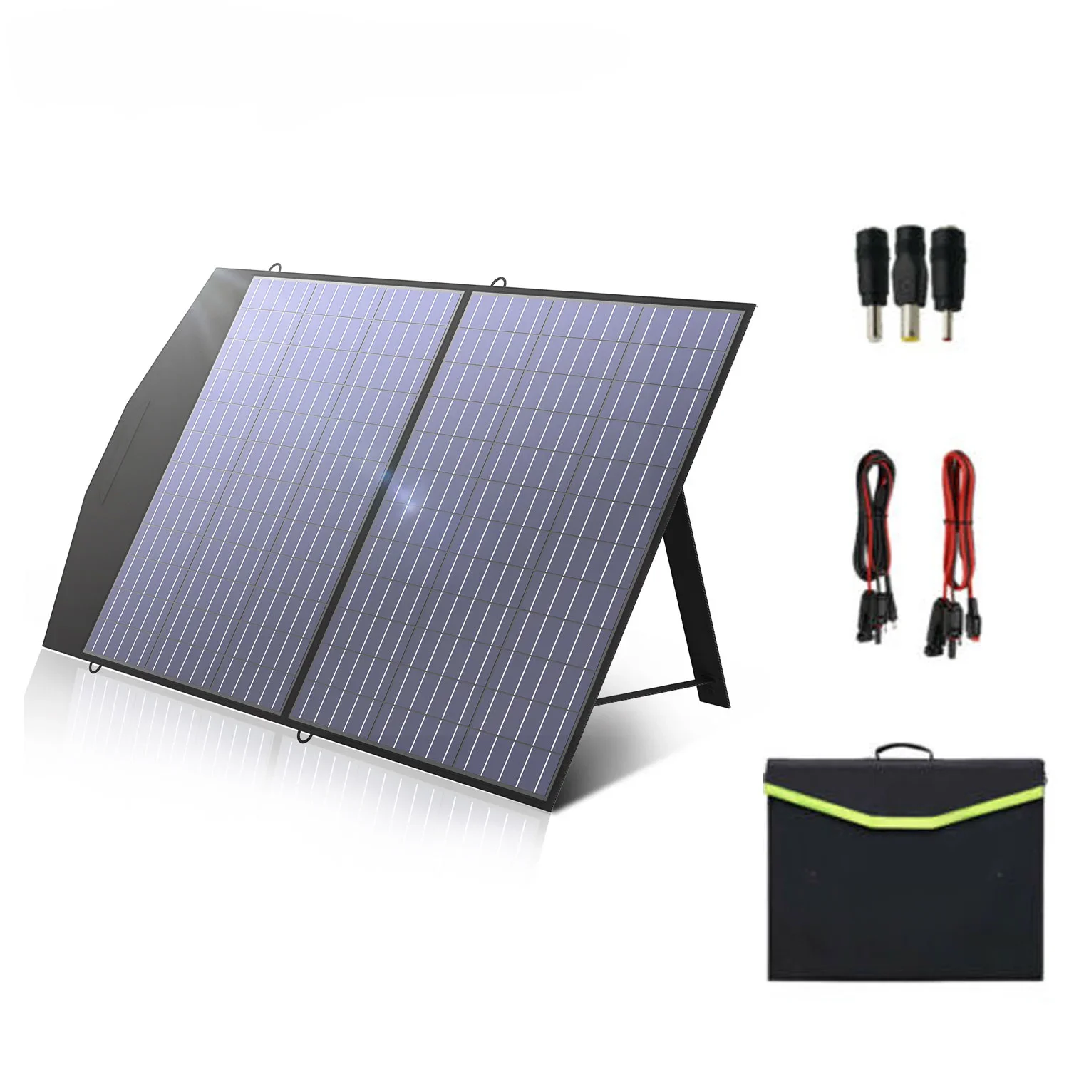 Solar Charger 18V100W Foldable Solar Panel Suit For Portable Power Station/Generator Outdoor Travel