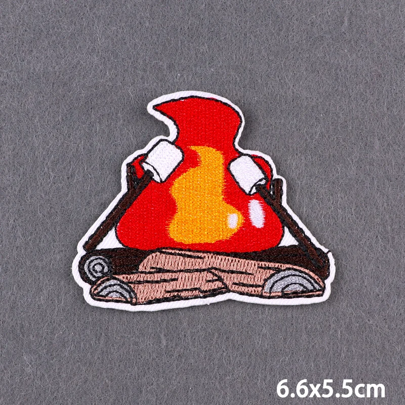 Outdoor-Abenteuer Aufbügelbare Stickerei-Patches für Kleidung, Wandern, Camping, Hochwertige Thermoadhäsive Aufnäher für Kleidung – Detail 19