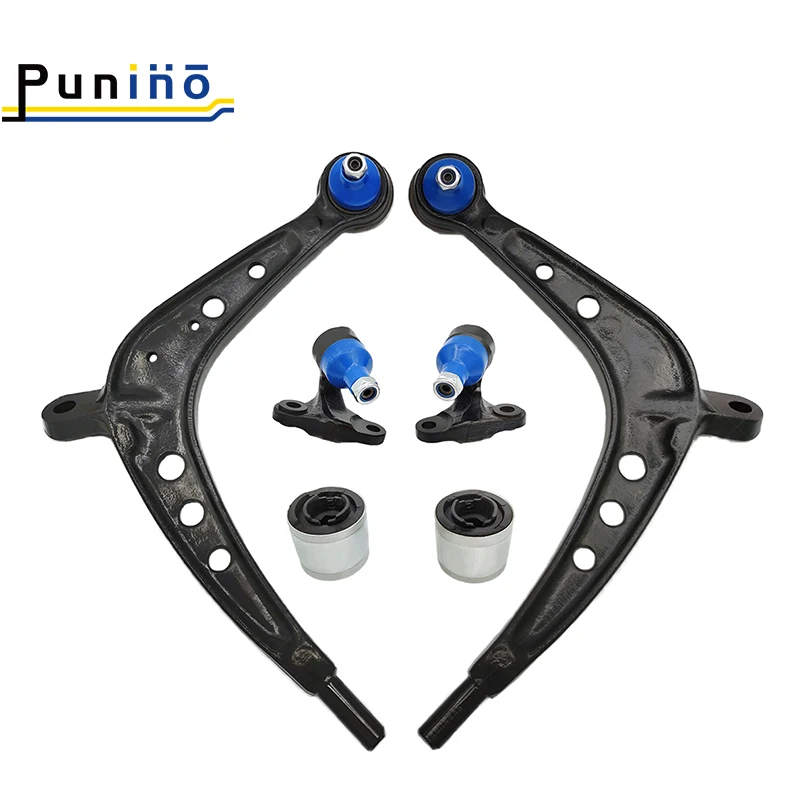 Punino Front Lower Control Arm Ball Joint Bushing 6pcs Sets for BMW E46 3 Series 325Xi 330Xi 2001 2002 2003 2004 2005