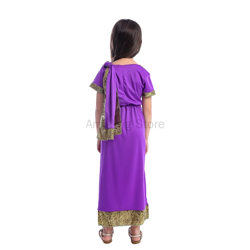 Indian Ethnic Kids Wear Girls Dress-up Children Princess Fancy Dress Sari Costume Stage Performances Game Play Costumes