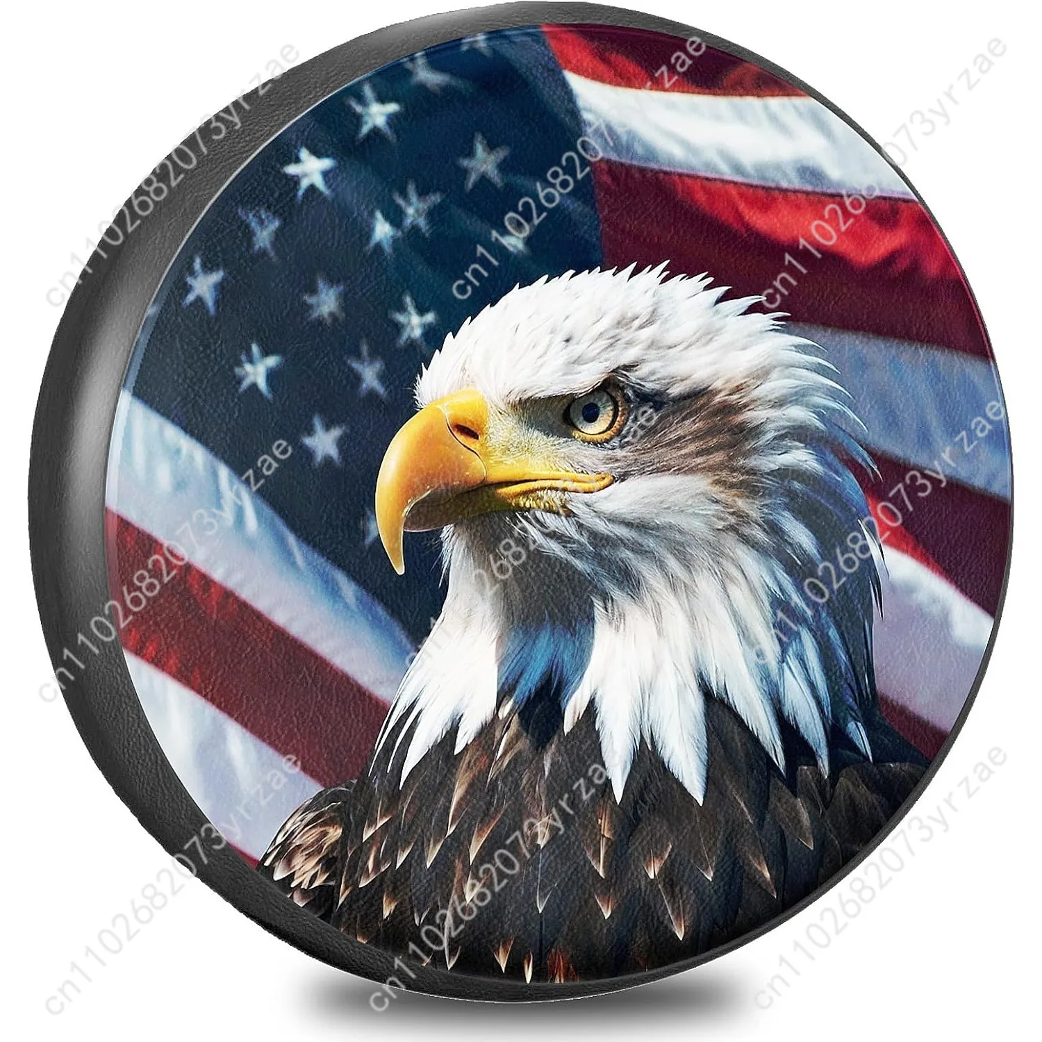 

American Eagle Flag Various Models Spare Tire Cover Sand Dust Prevention Protect Wind Rain Tire Cover Sturdy Durable Tire Covers