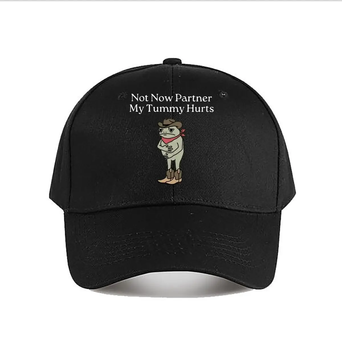 Funny Frog Cowboy Graphic Baseball Cap Fashion Men Sunhat Women's Outdoor Sports Snapback Cap