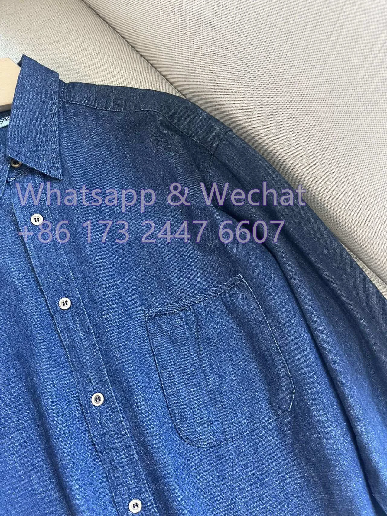 4*5*R Autumn Women Shirt Tops Blue Denim Long Sleeve Elegant Front Button Button Cuffs Oversize Straight Shape