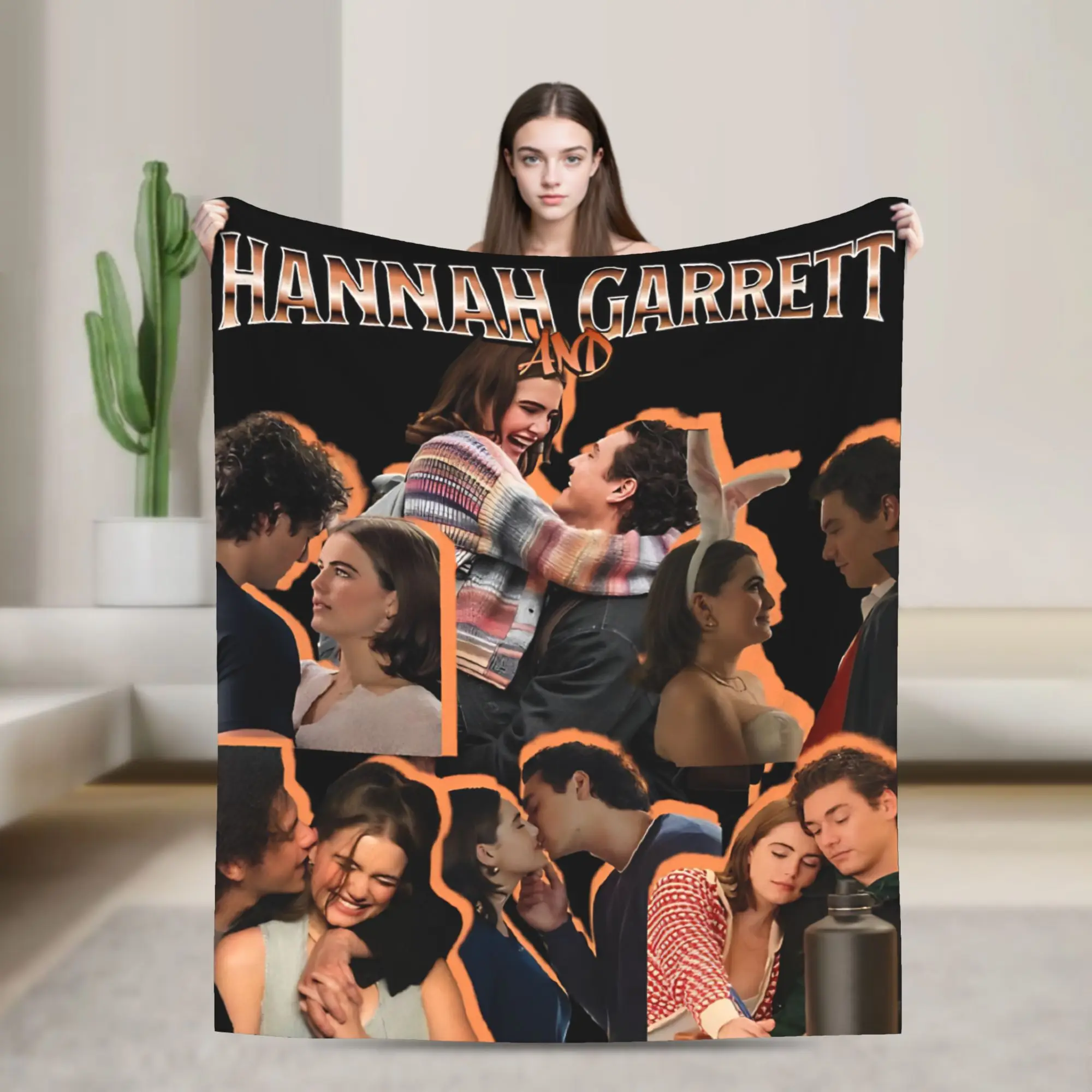 Off Campus Hannah Wells Garrett Graham Blankets  Plush Throw Blanket Bed Sofa Printed Soft Warm Bedsprea,