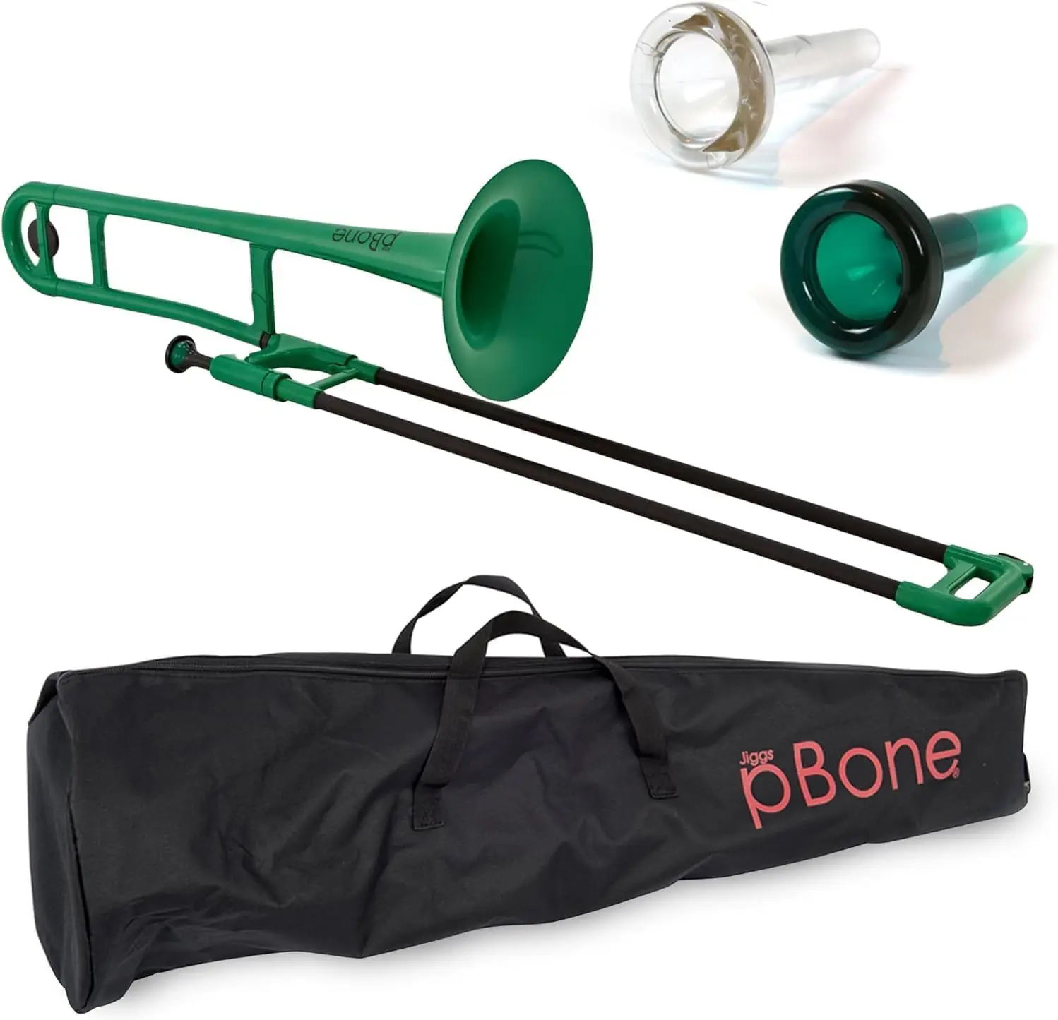 Plastic pBone Trombone - Mouthpieces and Carrying Bag - Bb Authentic Sound for Student & Beginner - Durable ABS Cons