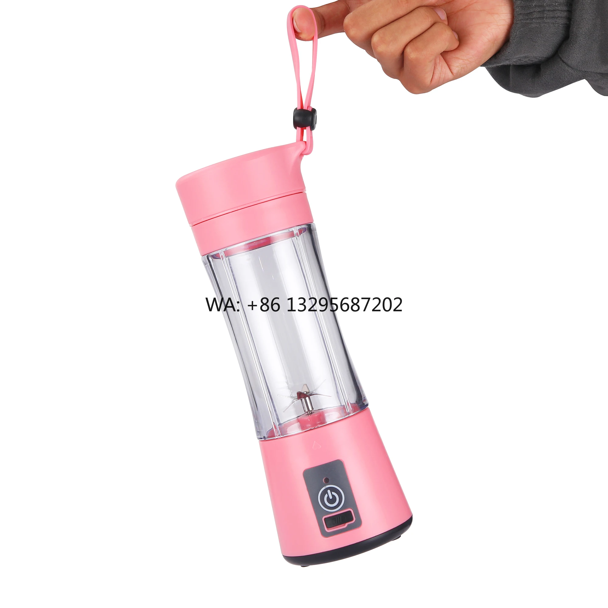 

Portable Electric USB Fruit and Vegetable Juice Blender Home Juicer with 6 Stainless Steel Blades and Cup for Home Use