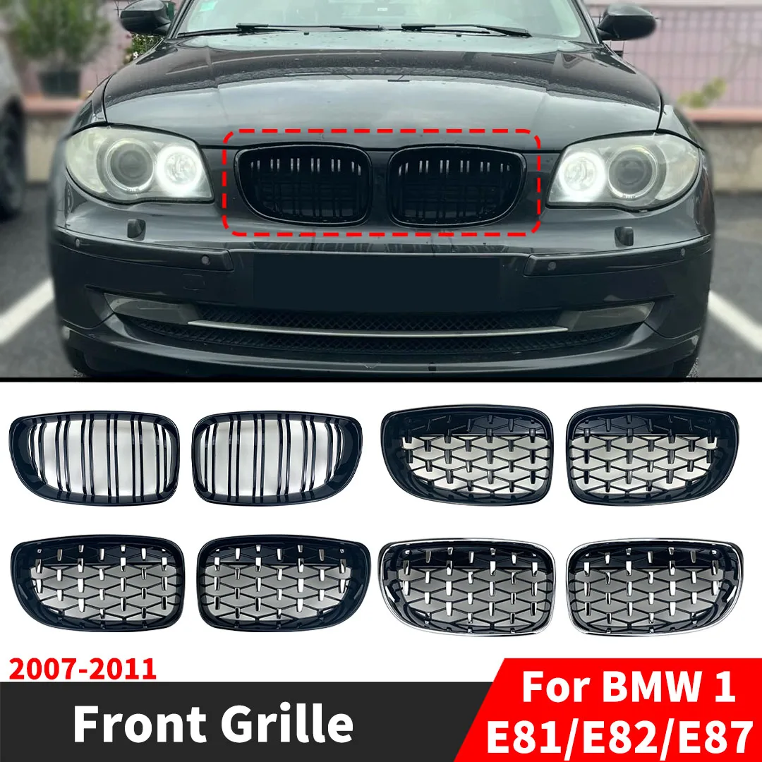 

Inlet Mesh Front Bumper Grille Grill Tuning Accessories Grid For BMW 1 E81 E87 E82 E88 2007-2011 like 120i 120d 130i 135i Coupe