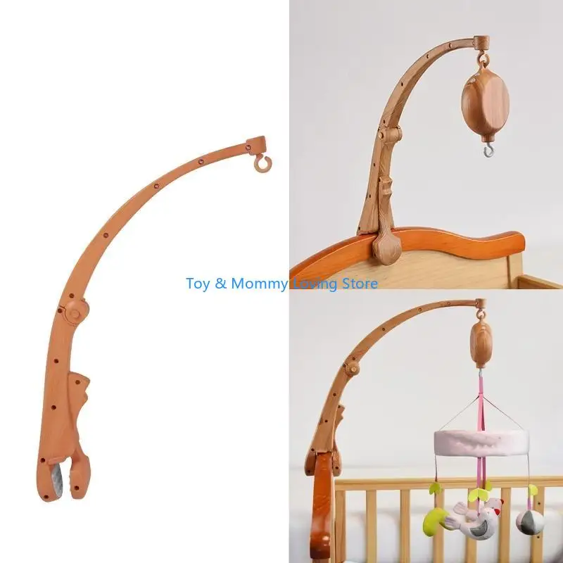 Y1QF Baby Bed Toy Holder Pasgeboren Crib speelgoed voor baby Mobile Crib Muziekbox Arm Bracket Grain Ratels