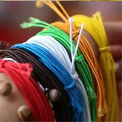 12M Beaded Elastic Rope Colorful Bracelets Rosary Beads Multi-colored Cord Beading Accessories 1mm
