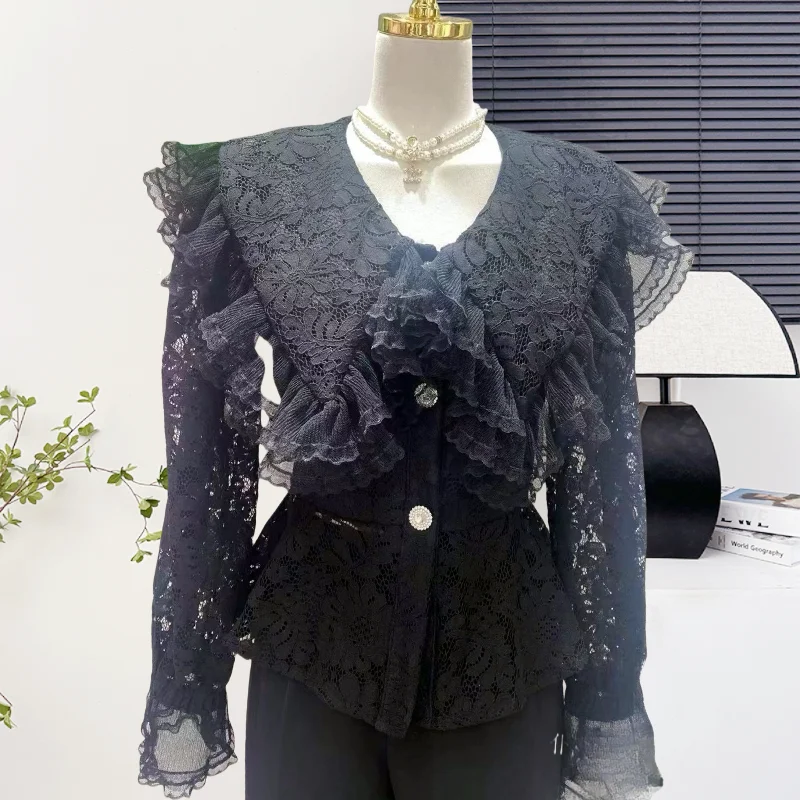 

Korean casual loose fit shirt for spring and autumn new style, fashionable and high-end, Korean Dongdaemun women's top