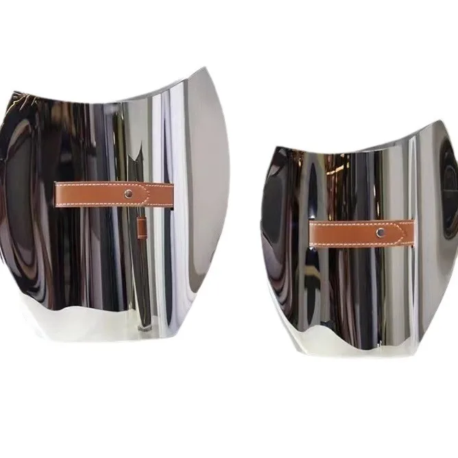 High-end light luxury model room ice bucket flower arrangement tray ornament, hotel lobby  entrance jewelry