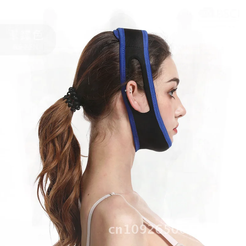 หน้ากากกระชับใบหน้าทรงวี ลดเหนียง แบบพับได้ - ขนาดเดียวใส่ได้ทุกคน หลายสี ไม่ใช้ไฟฟ้า