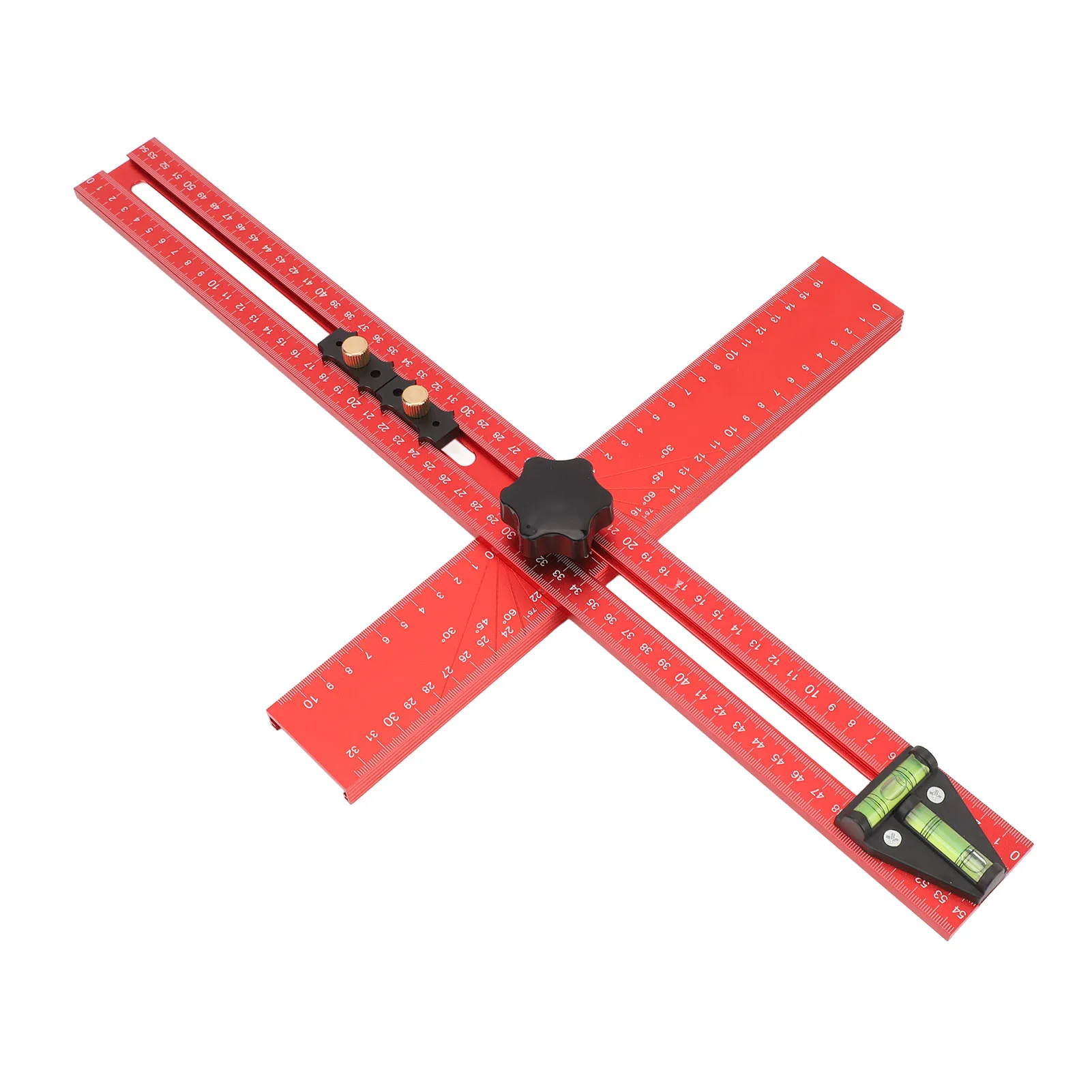 Drilling Positioning Ruler 2 in 1 45° and 90° Punch Locator Drill  for Woodworking T  Measuring Tool T  Ruler