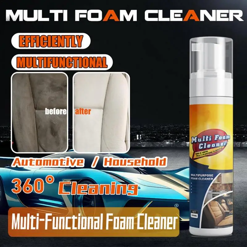 

Automobile Multipurpose Foam Cleaner Car High Effective 150ml Foaming Cleaner Quickly Removes Grime Stains Foaming Cleaner