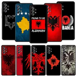 Albania Albanians Flag Phone Case For Samsung Galaxy A13 A51 A71 A41 A31 A21S A11 A03S A12 A32 A52 A22 A23 A33 A53 A73 5G Cover