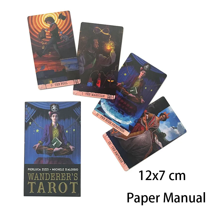 12X7cm Wanderer's Tarot Paper Manual Card Games