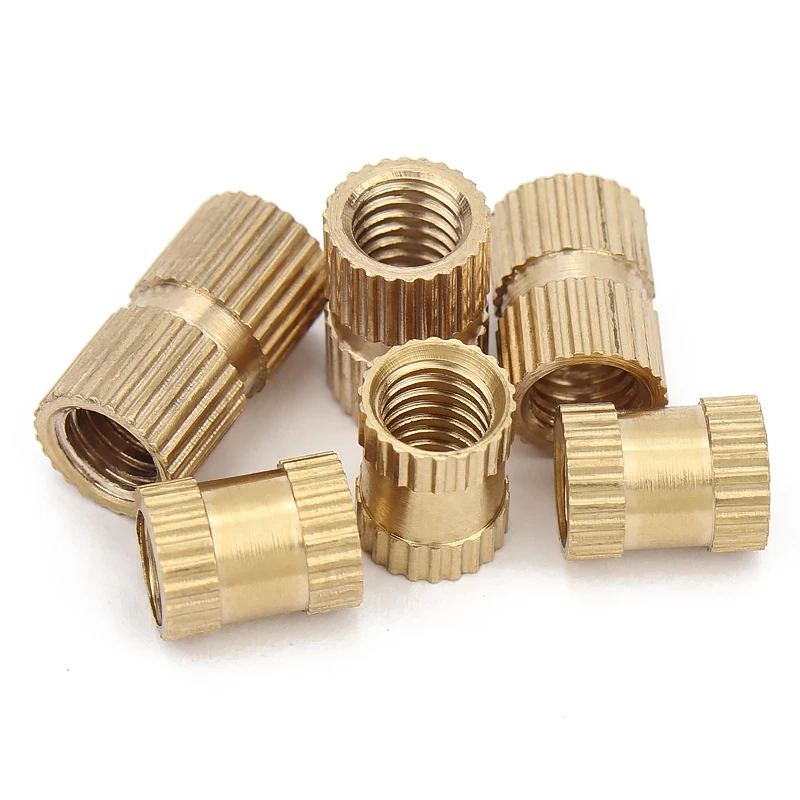 M.4 M1.6 M2 M2.5 M3 M4 M5 M6 M8 Brass insert nut Injection Molding Brass Knurled Thread Inserts Nuts