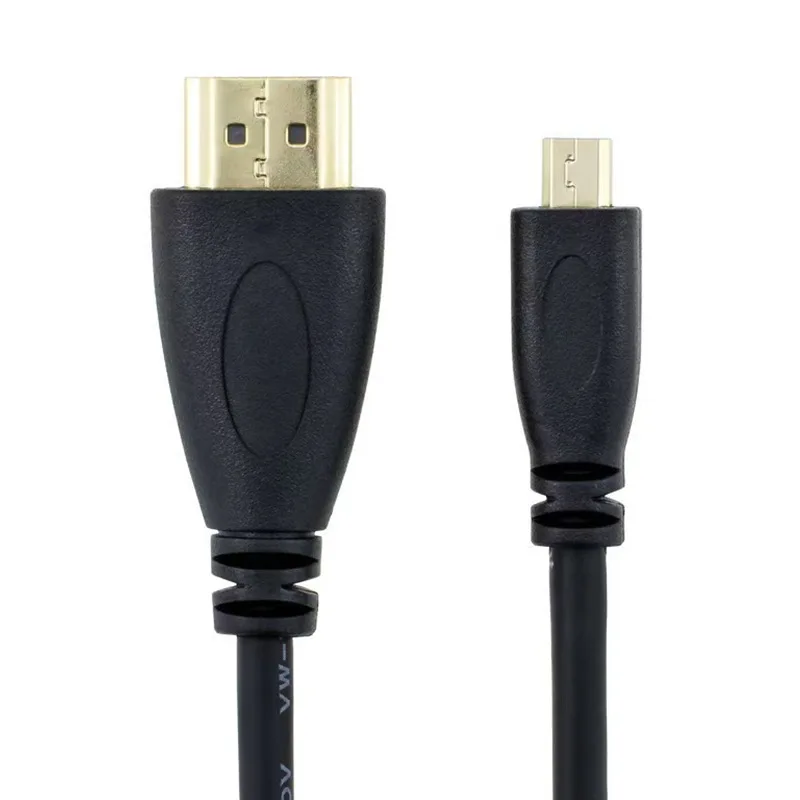 1M-3M Micro HDMI-Compatible To HDMI Conversion Cable Mini Head Version 1.4 1080P Camera Tablet High-Definition Connection Cable