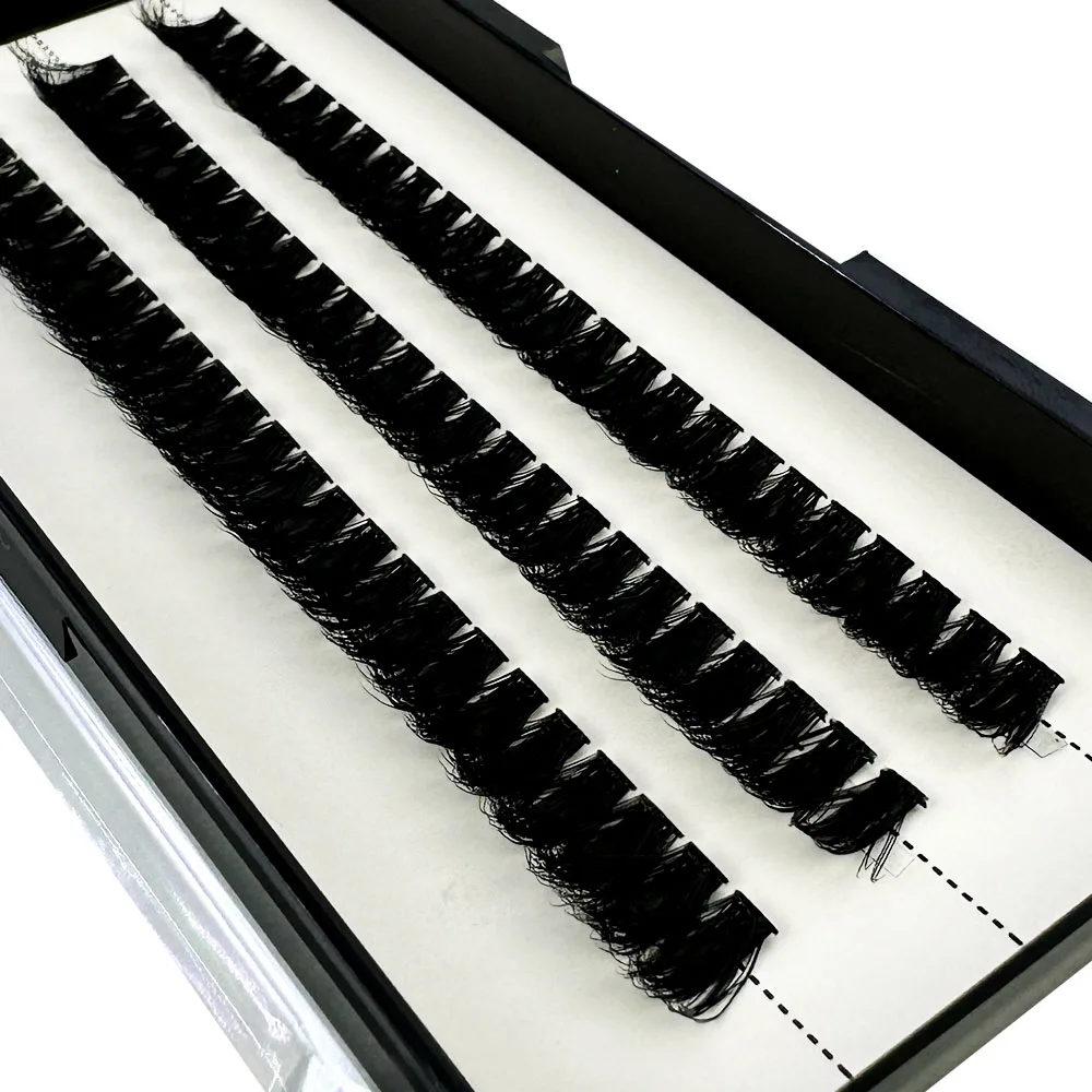 NEUE 5D Flauschige Nerzwimpern 3 Reihen Natürliche Wimpernverlängerung 3D Russische Einzelwimpern-Cluster Make-up-Tools Wimpern Cilia – Detail 35