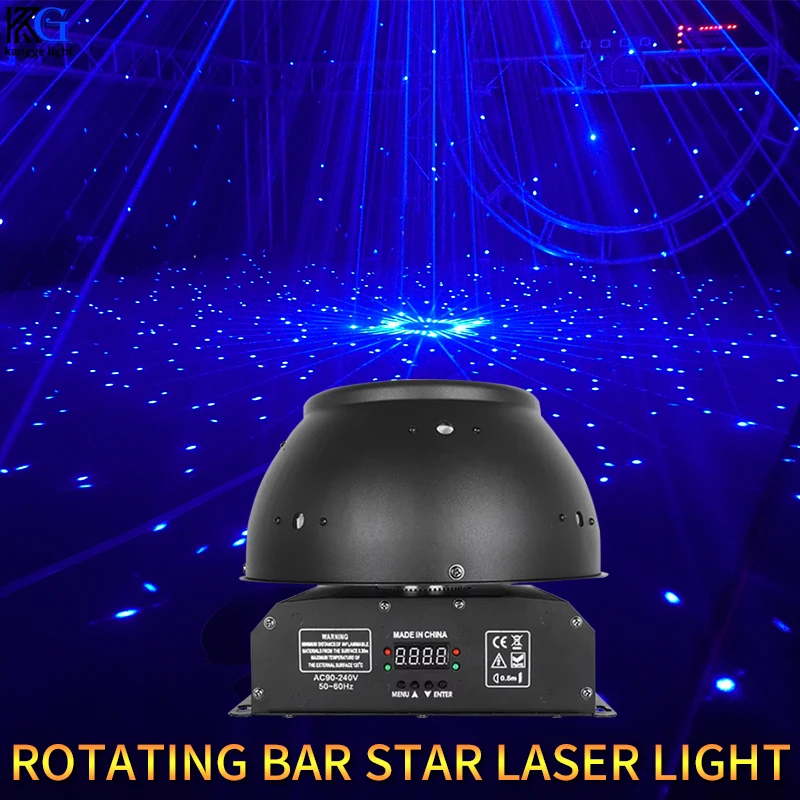 Mushroom Shape Star Laser Stage Light RGB Rotating Starry Sky Laser Lighting for Nightclub Private Room Live Show