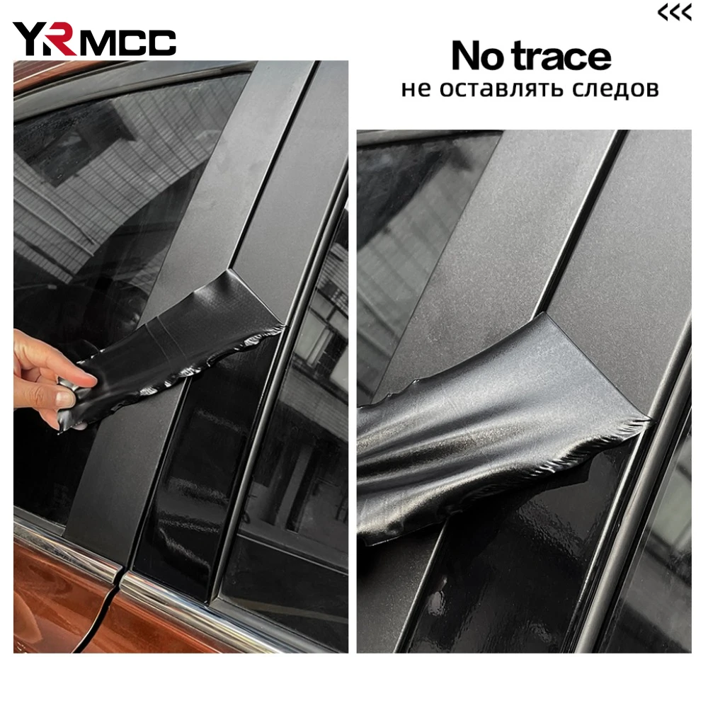 Vinilo de protección para puerta de coche, pegatina mate para tuneado automático, negro brillante, pegatina para cascos de motocicleta, película impermeable, accesorios para coche