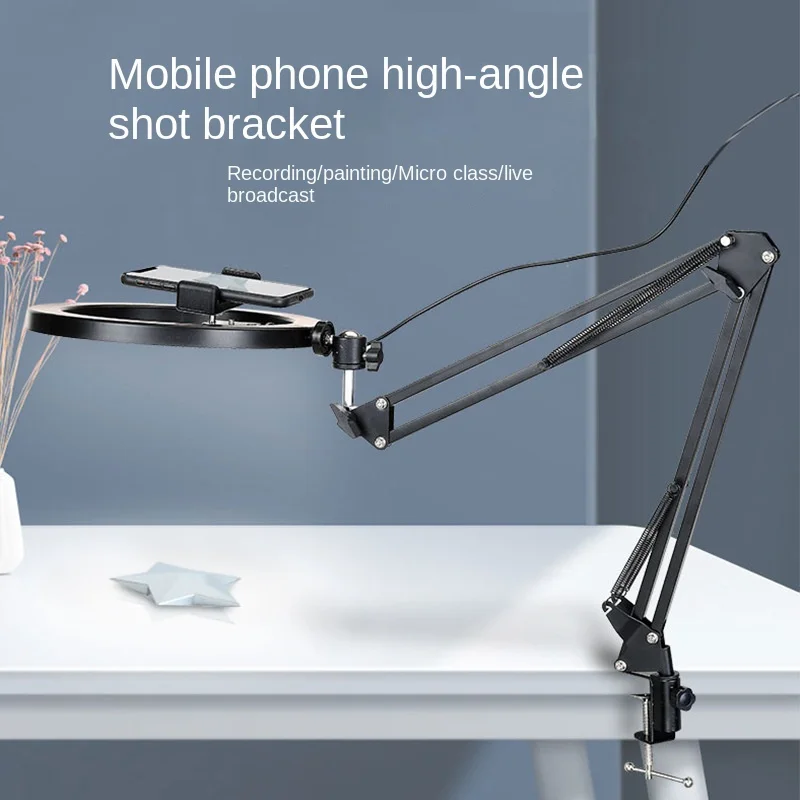 Irony Filler Light Bracket 120 Degree Collapsible 3 Lighting Modes Swing Arm Desk Lamp Eye-Caring Dimmable Desk Light