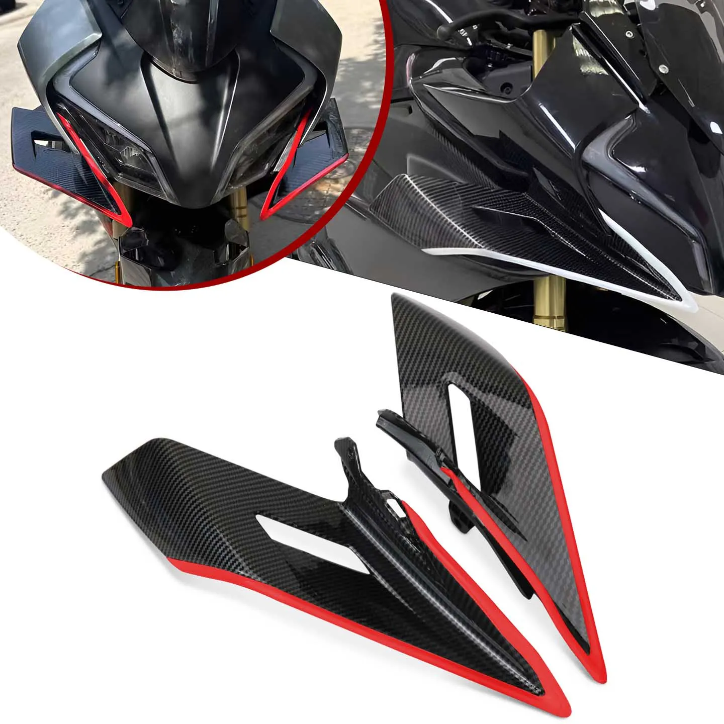 

Мотоциклетное крылышко, боковая прижимная сила, голый спойлер, фиксированный обтекатель, дефлектор крыла для 450SR 450 SR 2022 2023 2024 2025